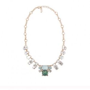 Capwell + Co. Mint Moonstone + Rhinestone necklace